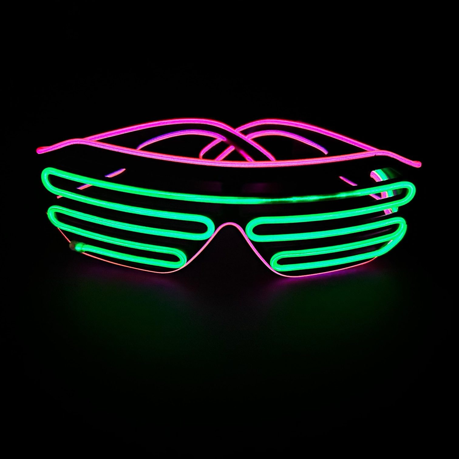 Belaidžiai Grotuoti LED Akiniai