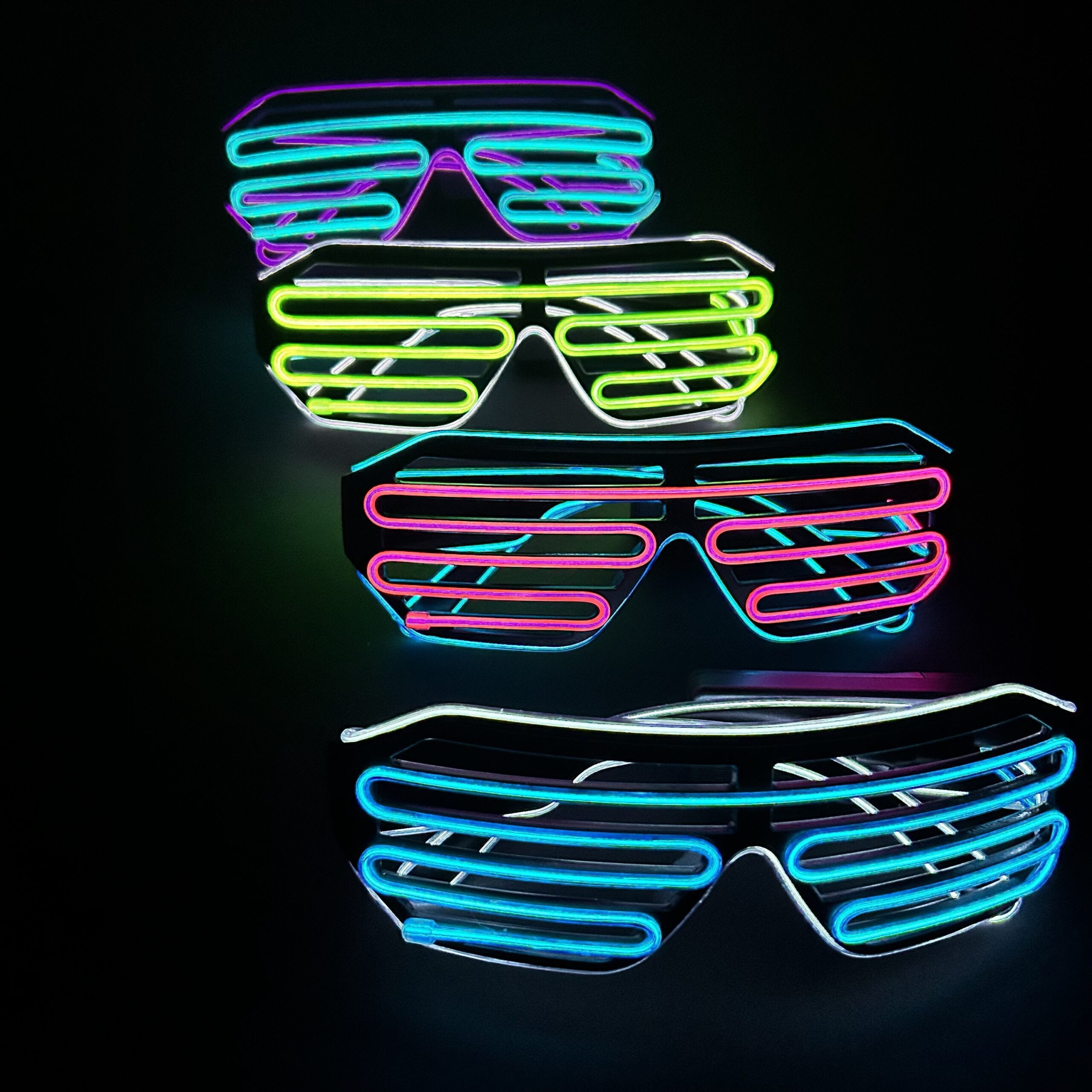 LED grotuoti akiniai